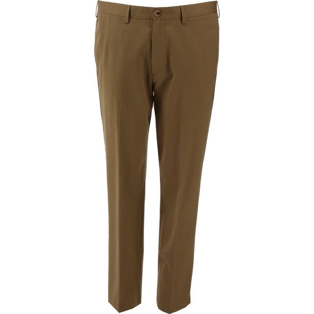 NWT LANDS' END NO IRON STAIN RESISTANT‎ CHINO PANTS PORCINI MUSHROOM 31
